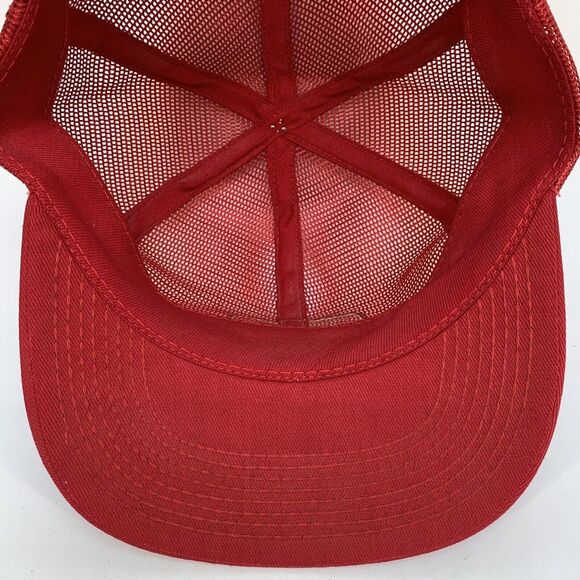 Vintage K-Brand Thimet SnapBack Hat Cap All Mesh Red(H7) - Picture 9 of 11